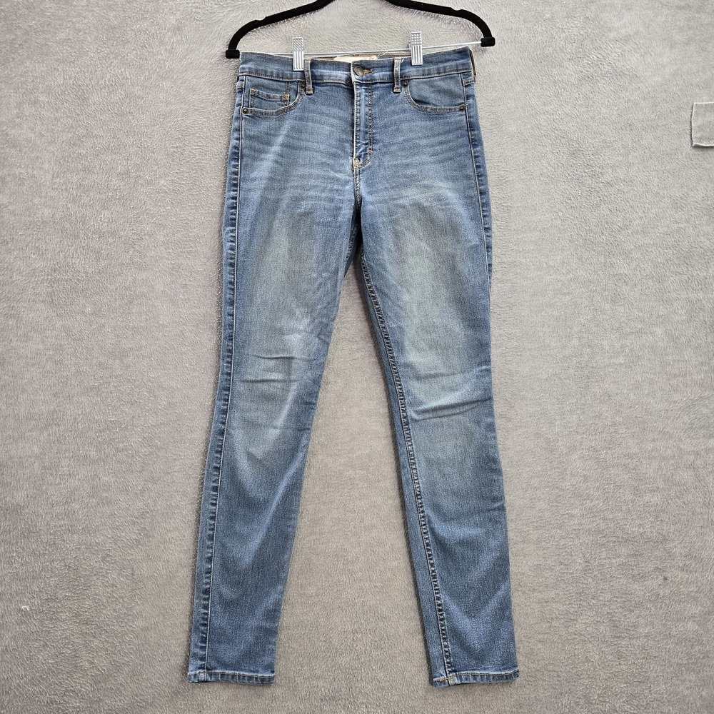 Abercrombie & Fitch Women Jeans 27/4S Light Blue Denim Super Skinny